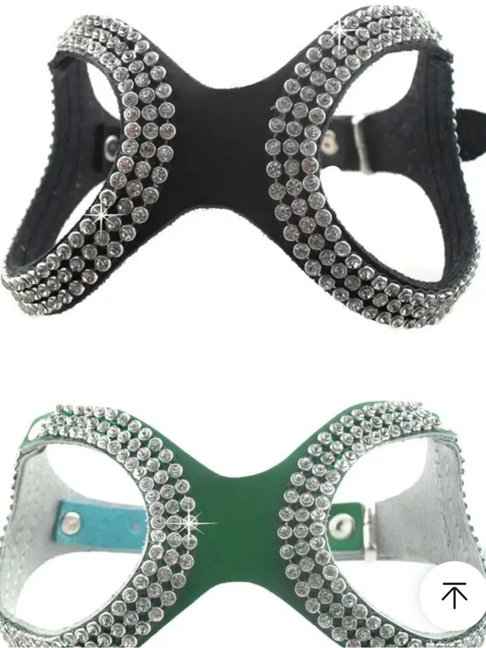 New Handmade bling leather dog harnesses